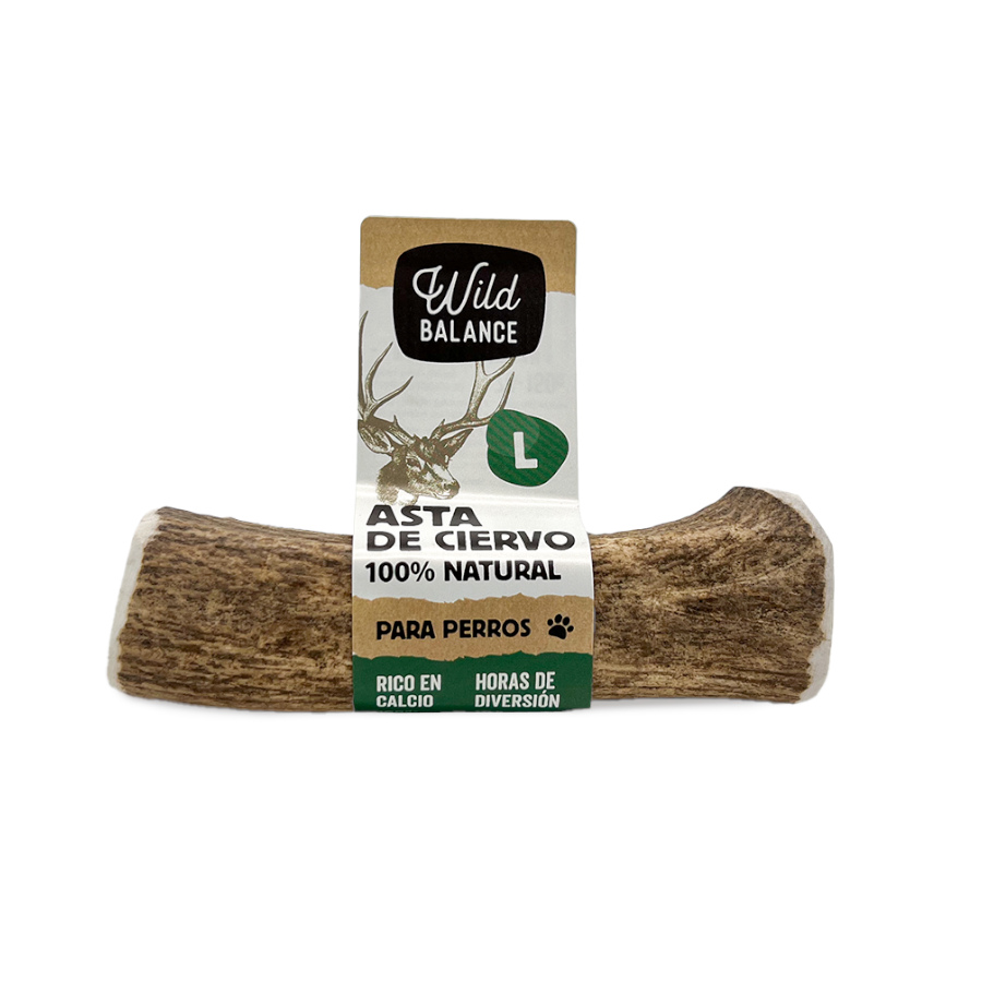 L Wild Balance Chifre de Cervo inteiro mastigador para cães