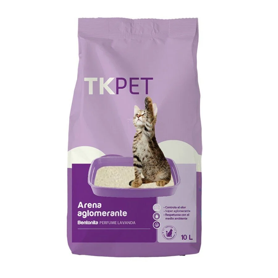 10 L TK-Pet Areia Aglomerante Betonite e Lavanda para gatos