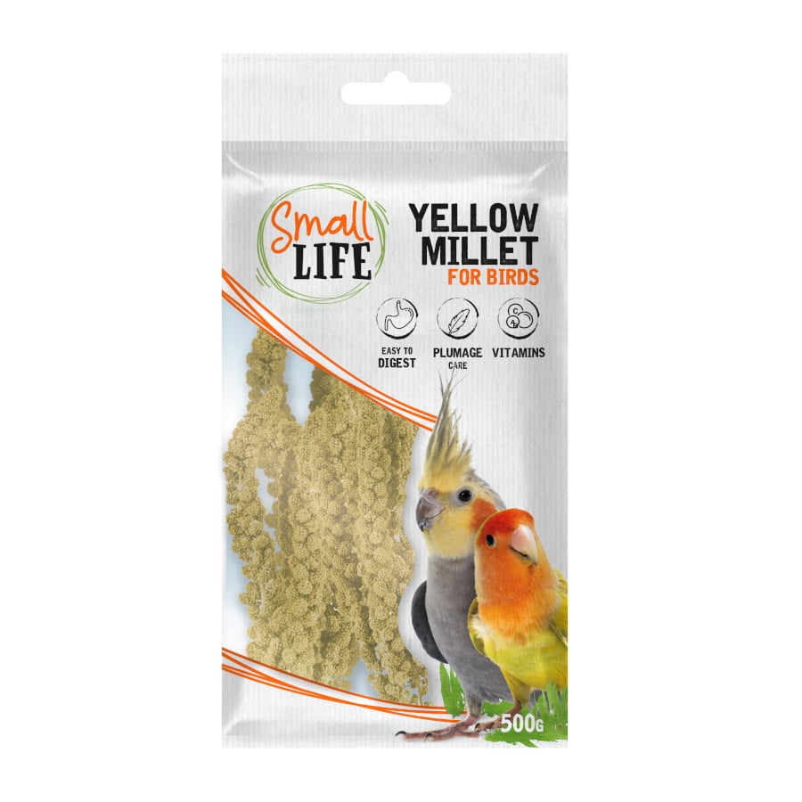 0.5 KG 500 g Small Life Panizo amarelo para pássaros