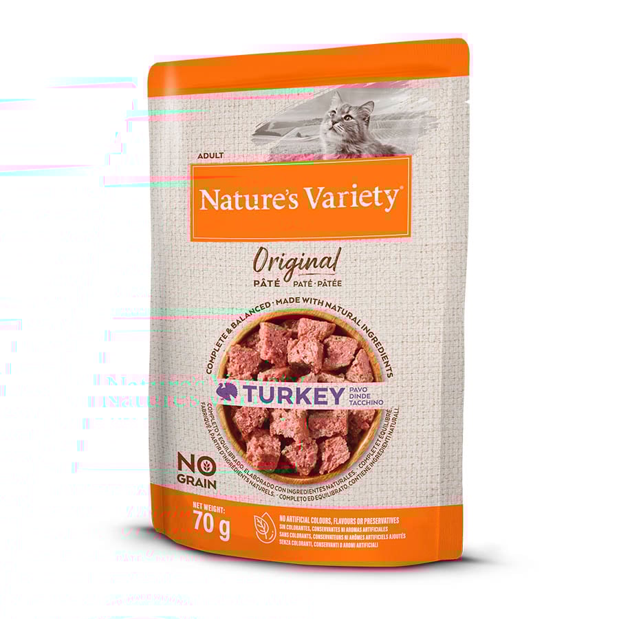 70 g Nature's Variety Original Adult peru saqueta para gatos