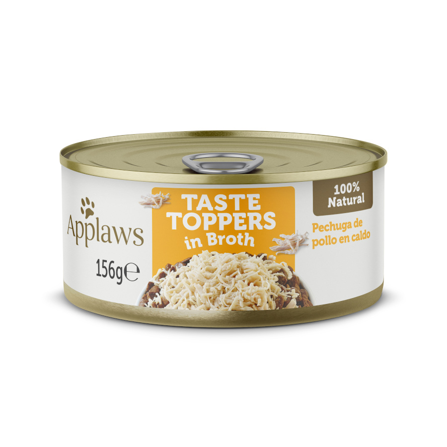 156 g Applaws Taste Toppers Frango em Molho lata para cães