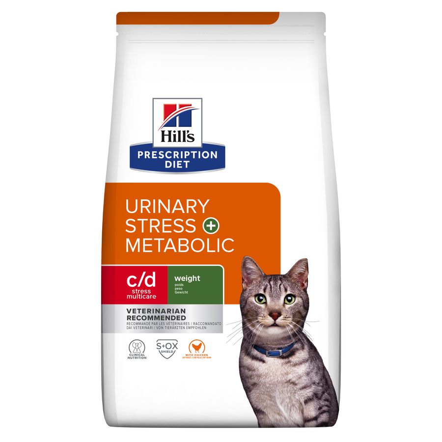 1.5 kg Hill's Prescription Diet c/d Multicare Stress + Metabolic ração para gatos