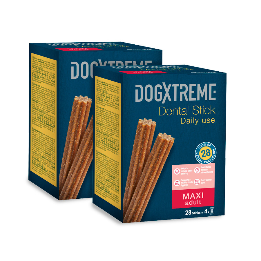 2.16 KG 56 barritas Dogxtreme Dental Stick Razas Grandes Snack para perros