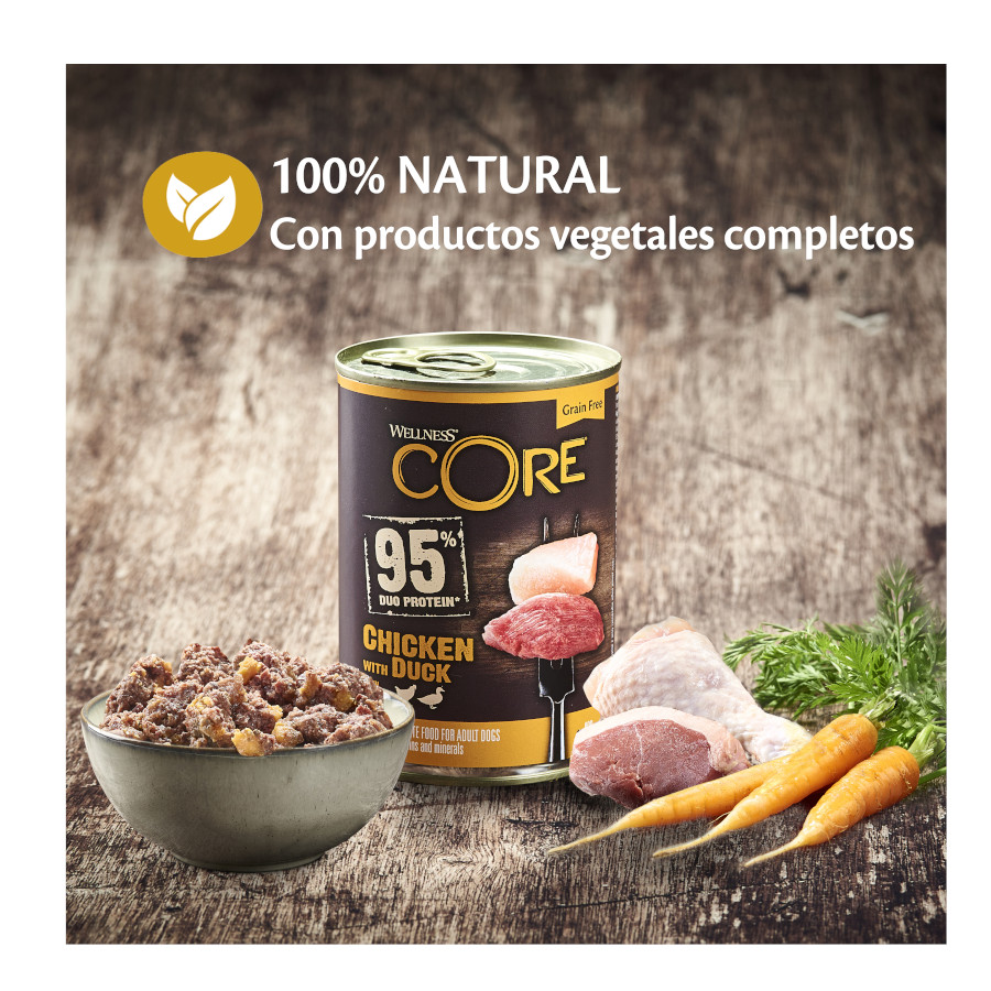 Wellness Core Frango y Pato lata para cães, , large image number null