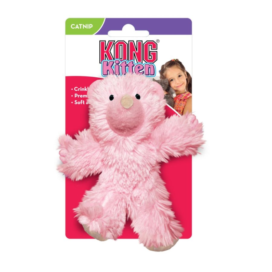 Kong Peluche Urso Rosa para gatinhos