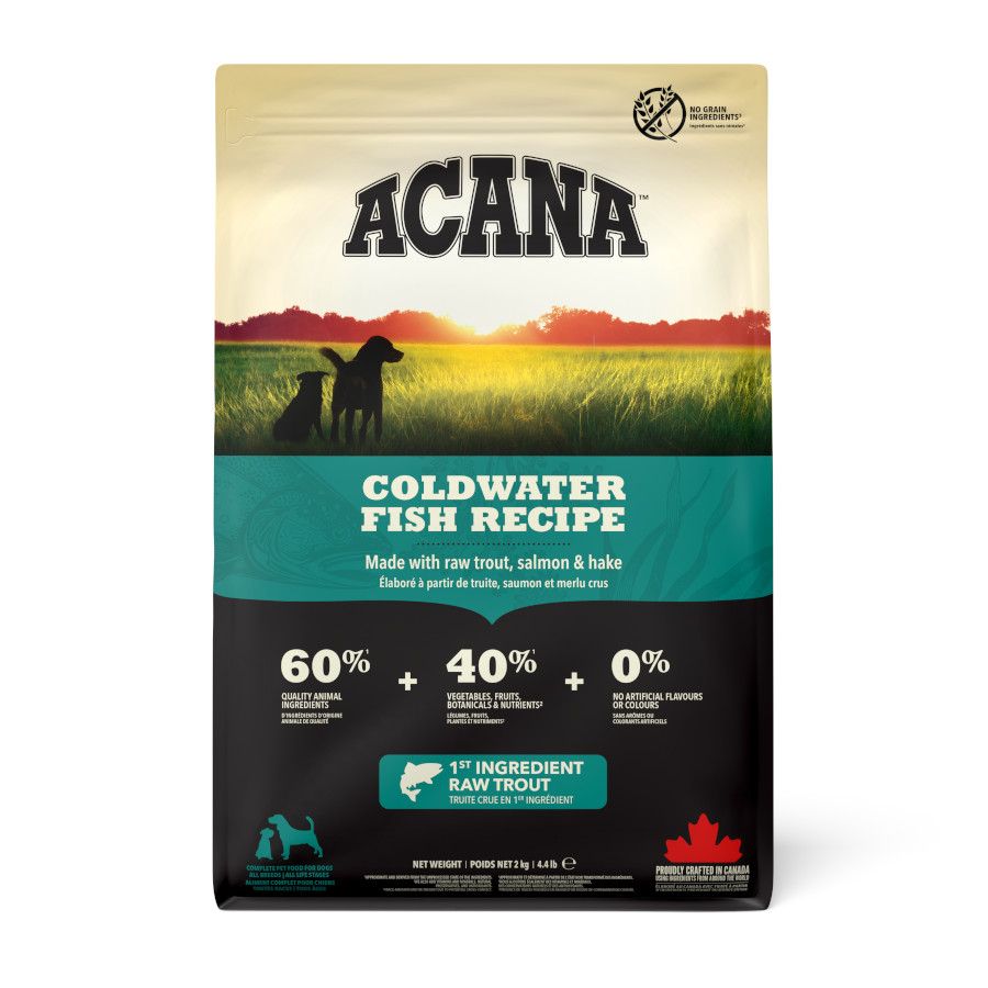 2 KG 2 kg Acana Adult Coldwater Fish ração para cães