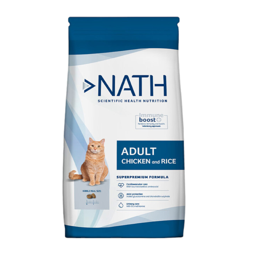 400 g Nath Adult Frango e Arroz ração para gatos
