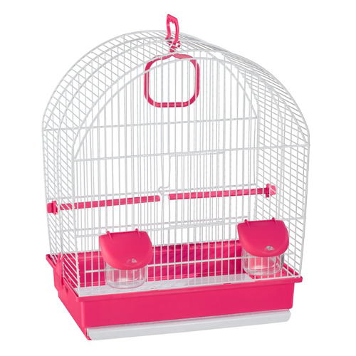 Gaiola para canÃ¡rios pequena tecto curvado
