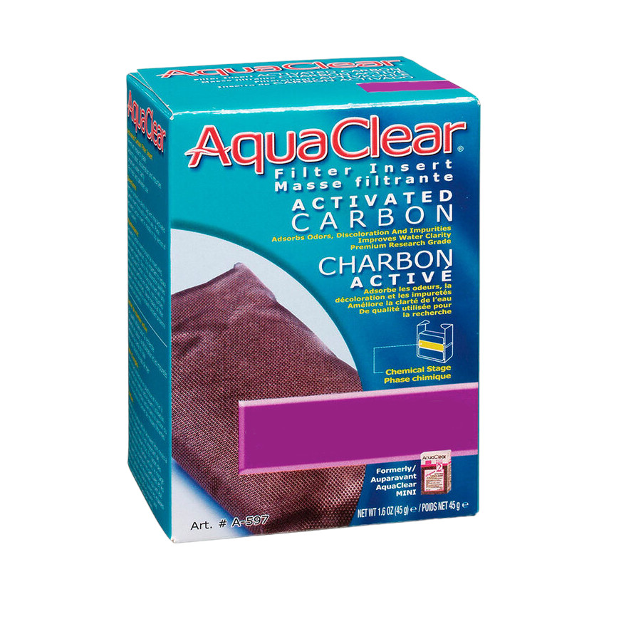 Aquaclear carvão ativado para filtros de aquário