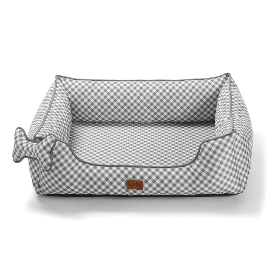 Leeby Cama vichy ortopédica para cães