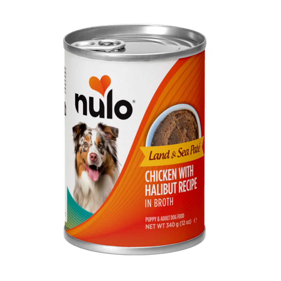 0.35 KG 340 g Nulo Comida húmida de Vaca e Frango com Fletão em Lata para cães