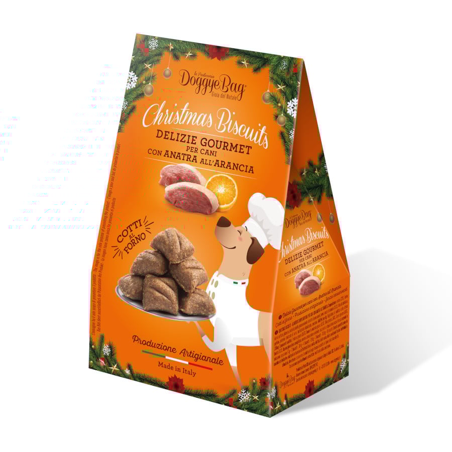 180 g Doggyebag Biscoitos Natalícios de pato para cães
