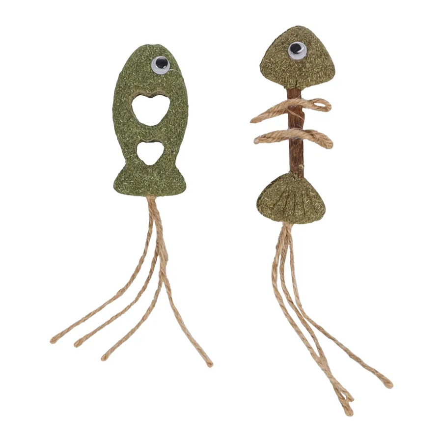 Flamingo Boleo Peixe com corda para gatos