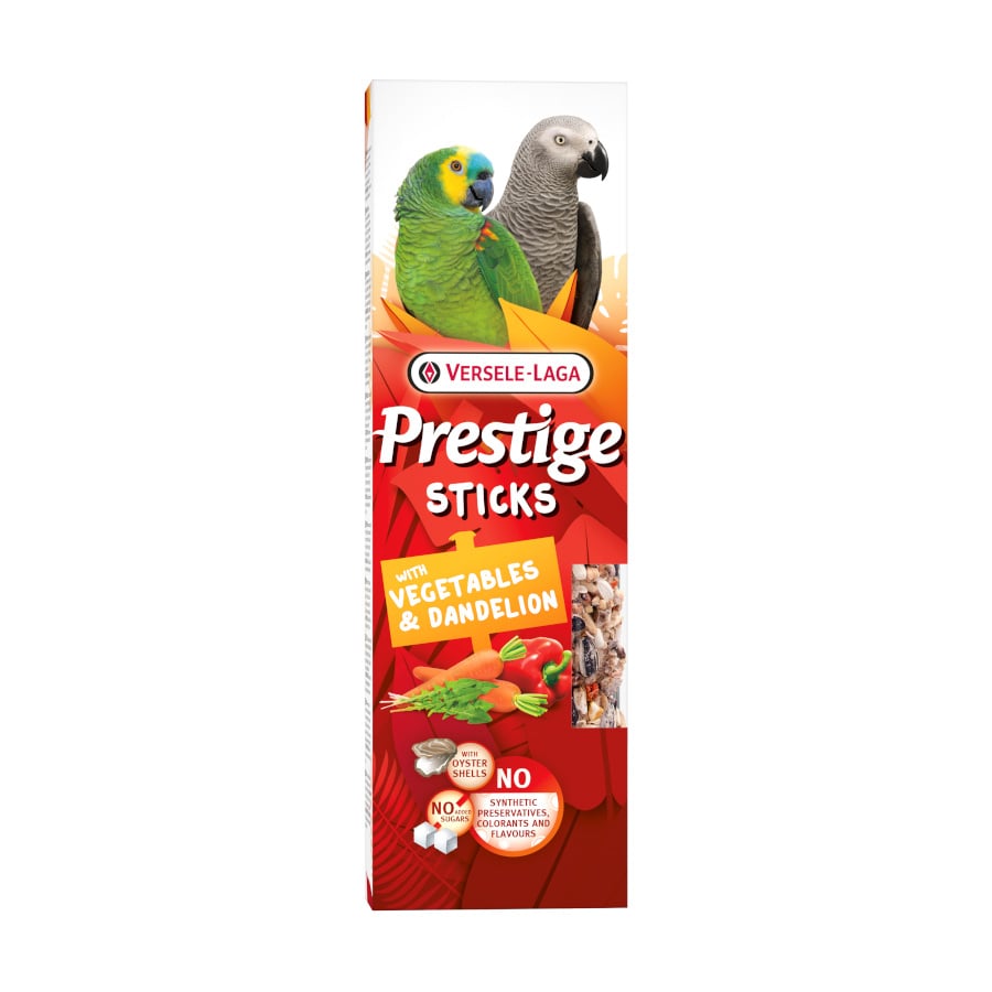 0.14 KG Versele-Laga Prestige Sticks Legumes e Dandelion Sticks para papagaios