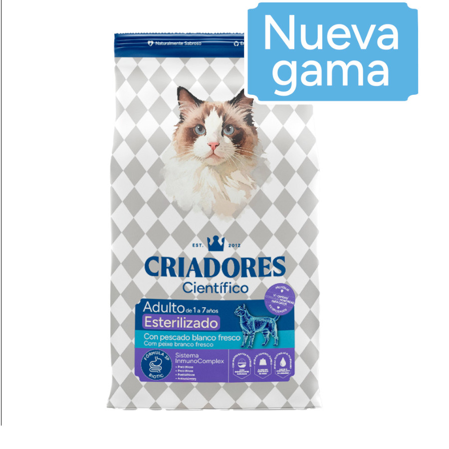 2 x 2 kg Criadores Científico Mature +7 Frango Ração para gatos Pack Poupança!
