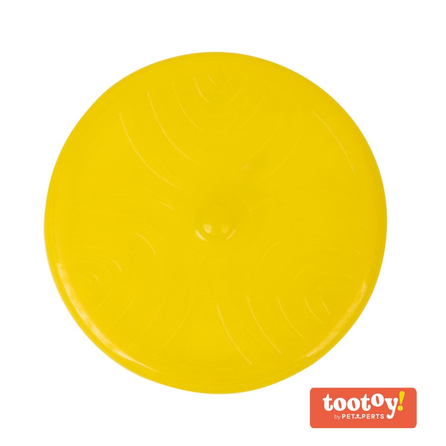 Tootoy! Flexible disc Yellow Frisbee Flexível Amarelo para cães