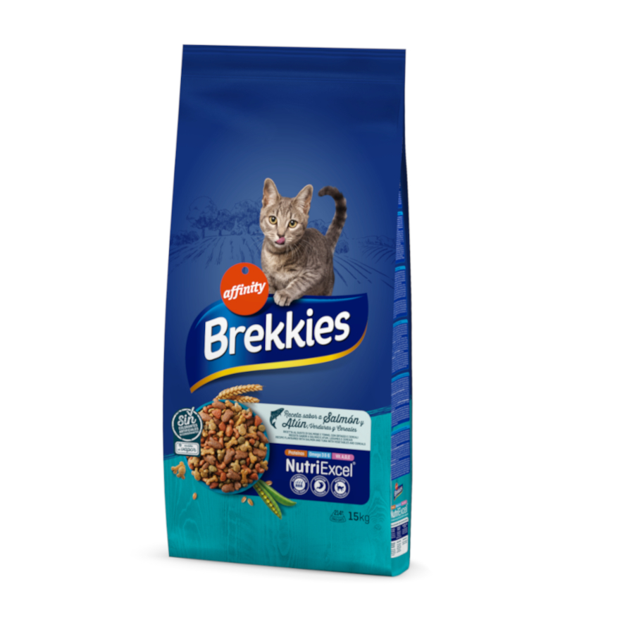 3.5 KG Affinity Brekkies Salmão e Atum ração para gatos