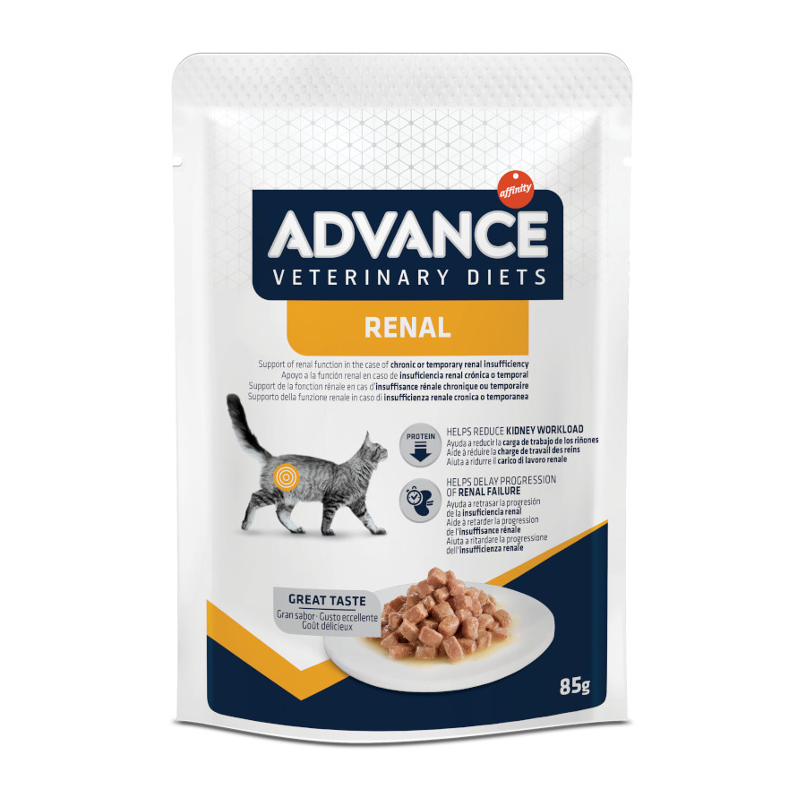 Advance Renal Frango e Porco saqueta para gatos