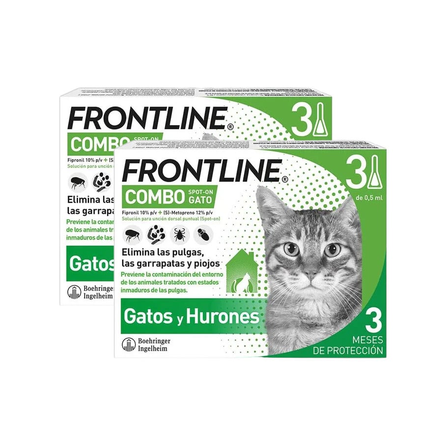 Frontline Combo pipetas antiparasitárias para gatos e furões