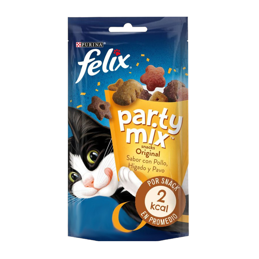 6 pacotes x 200 g Felix Biscoitos Party Mix para gatos Pack poupança!