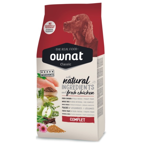 12 KG Ownat Classic Complet ração para cães