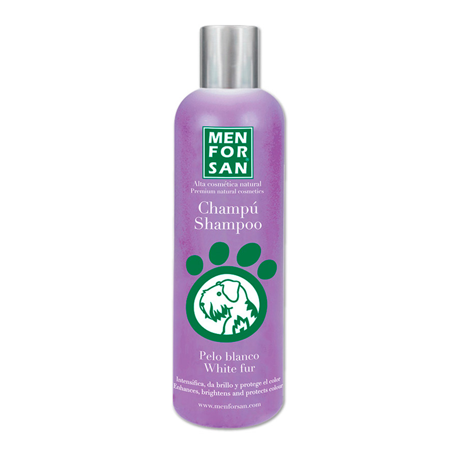0.3 L Menforsan Champô Pelo Branco para cães