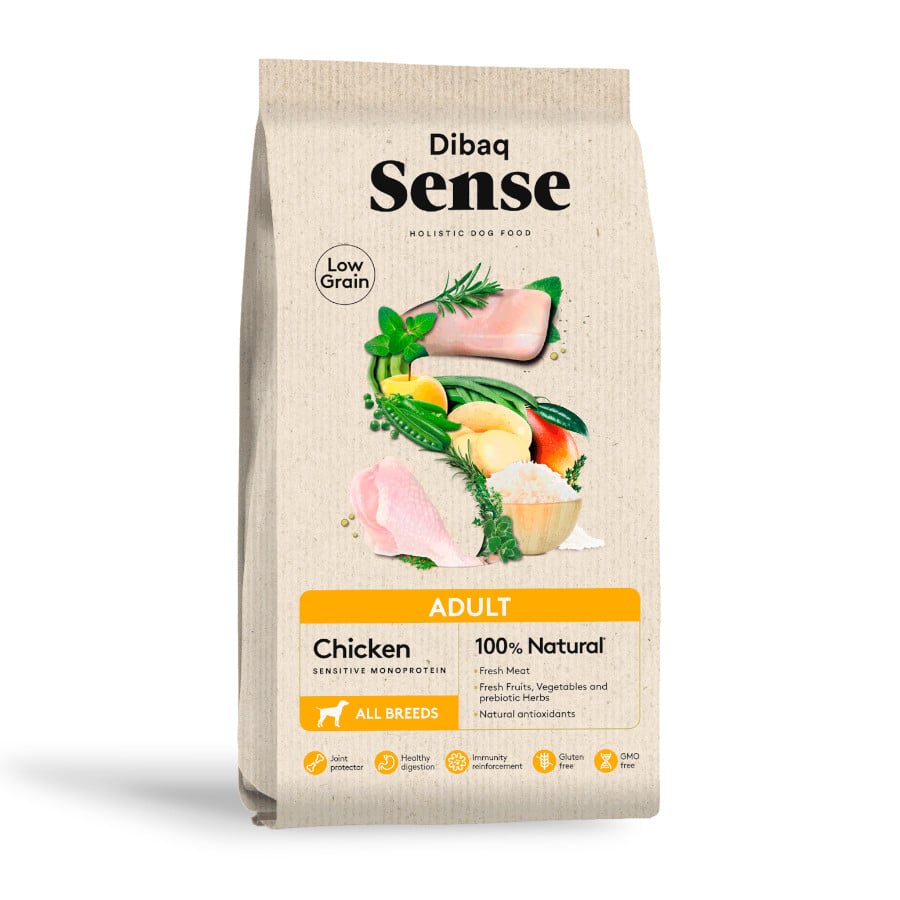 2 KG Dibaq Sense Low Grain Adult Ração de Frango para cães