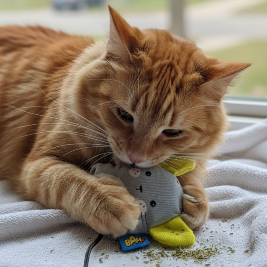 BAM! Peluche Rato Martin com catnip para gatos
