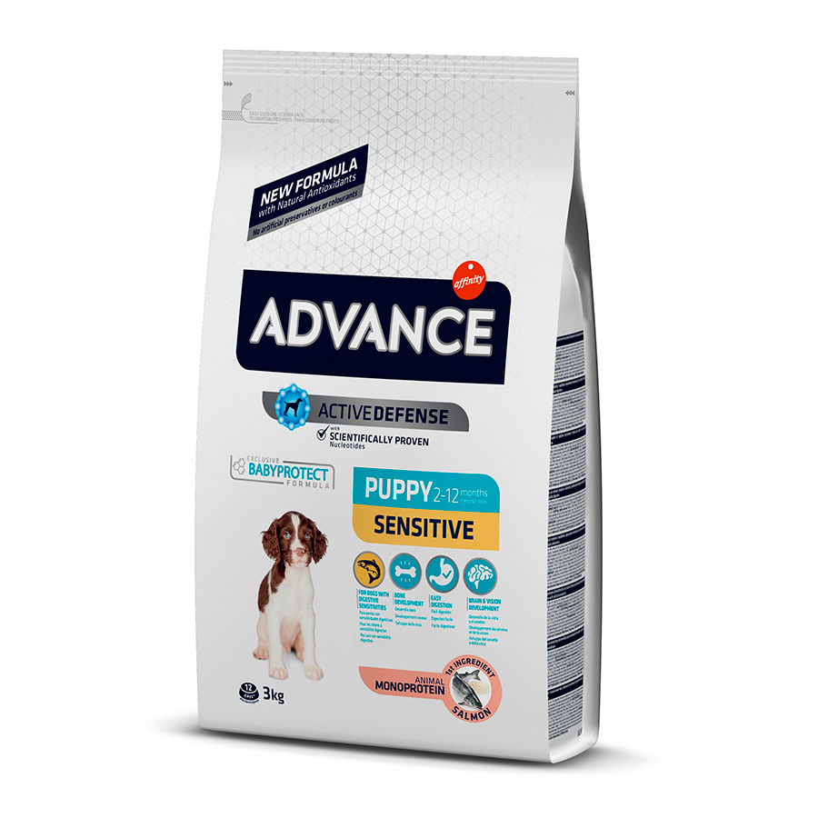 Advance Active Defense Puppy Sensitive Care Salmão ração para cães
