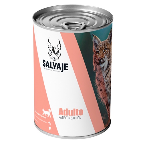 Salvaje Adulto Salmão em Patê lata para gatos, , large image number null