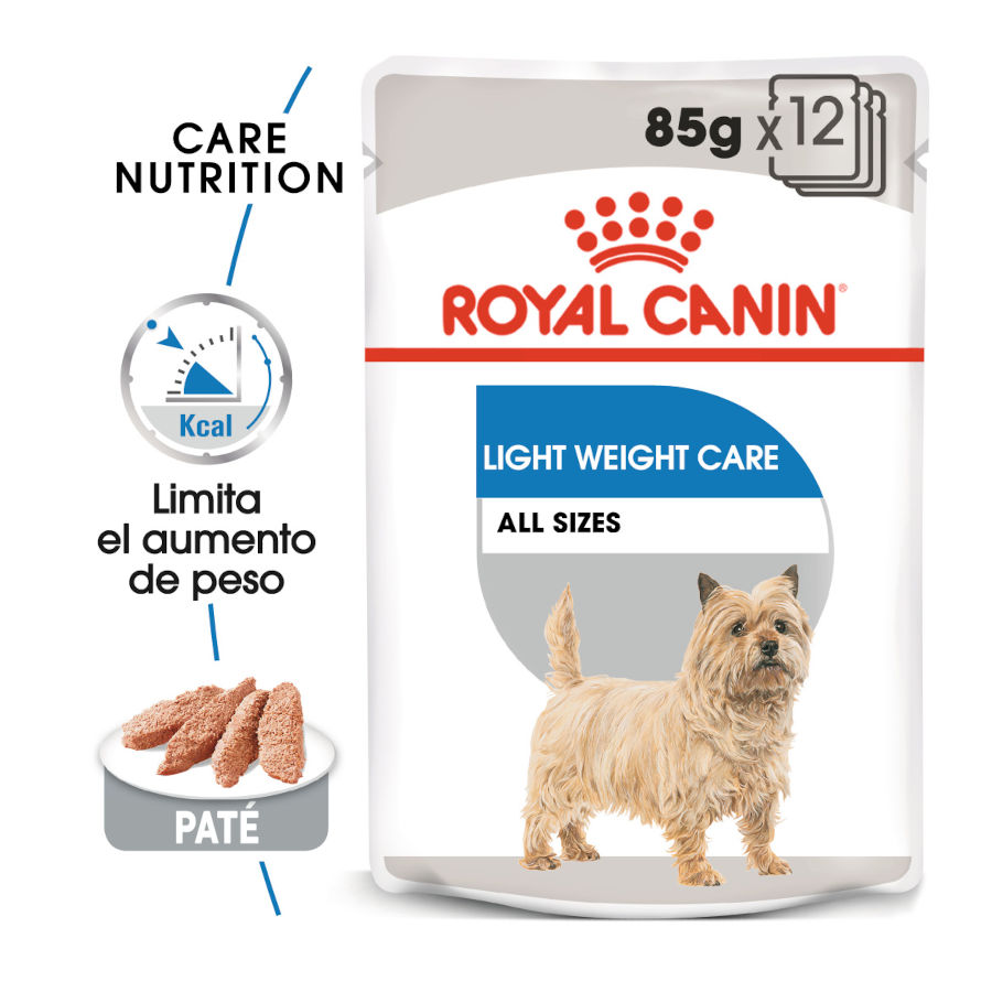 4.08 kg Royal Canin Light Weight Care Saquetas Patê para cães