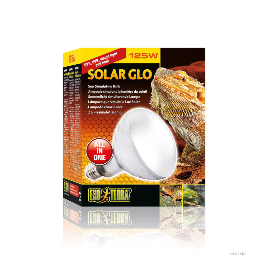 Exo Terra Solar Glo Lâmpada de vapor para aquaterrário para répteis