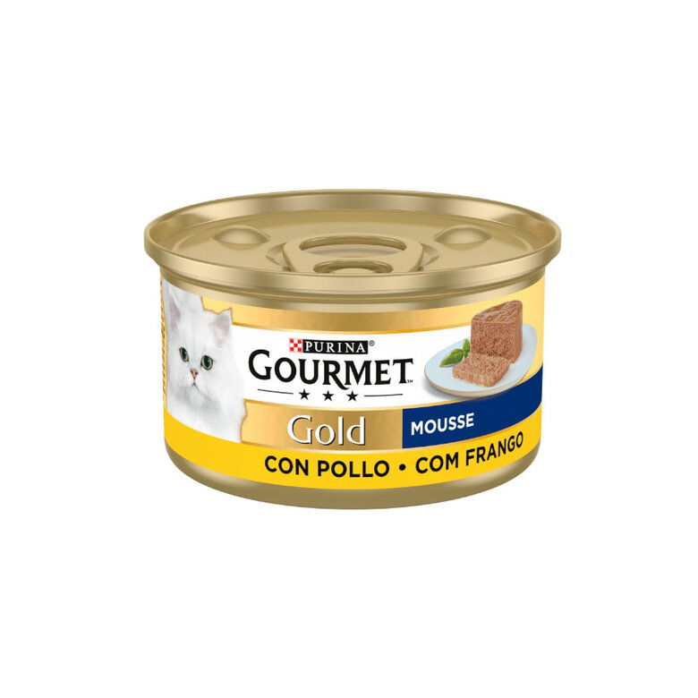 85 g Gourmet Gold Mousse de Frango em lata para gatos