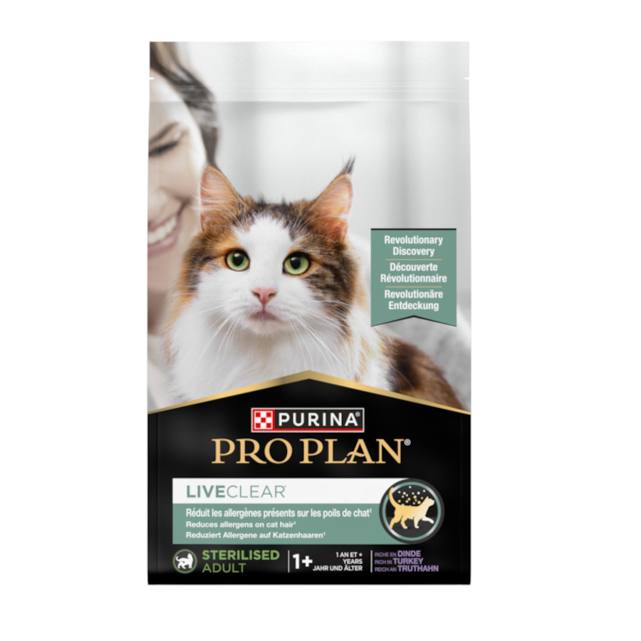 7 KG 7 kg Pro Plan Live Clear esterilizada Peru Ração para gatos adultos