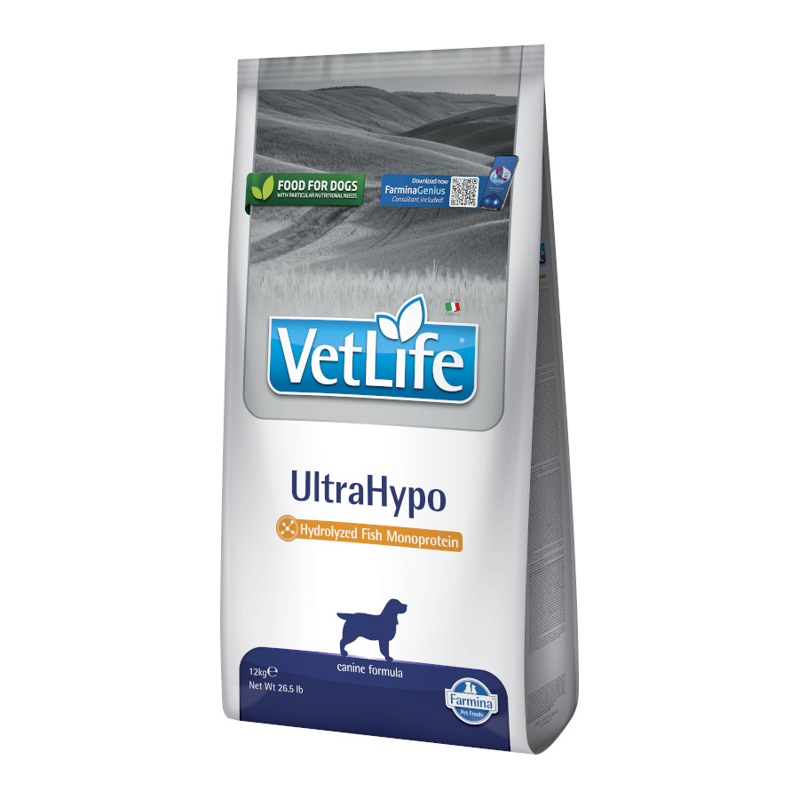 12 KG 12 kg Farmina Vet Life UltraHypo Ração para cães