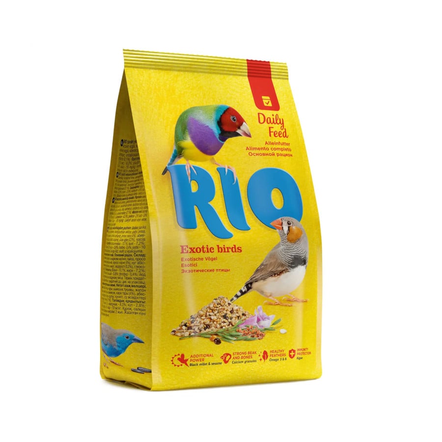 0.5 KG 500 gr RIO Alimento Completo Pienso para aves exóticas