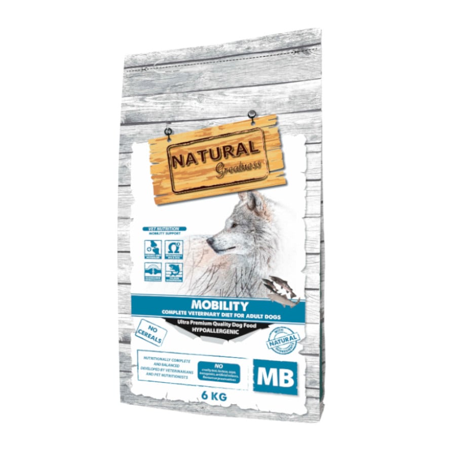 6 KG Natural Greatness Mobility Ração Hipoalergénica para cães