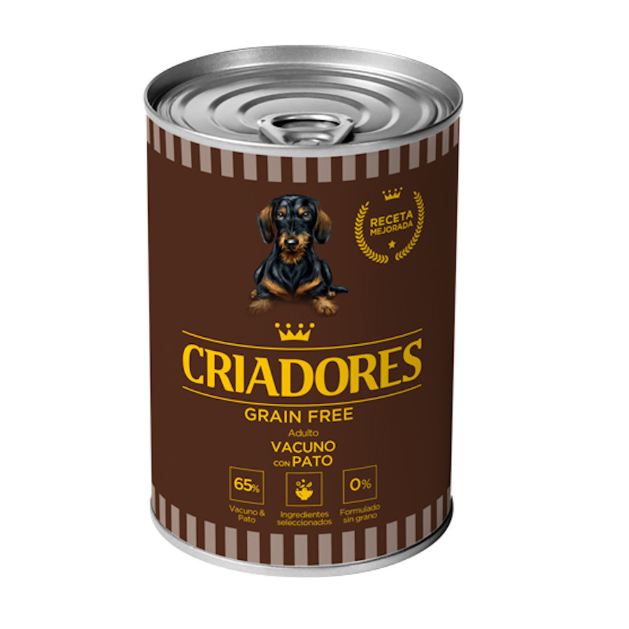 4.8 kg Criadores Adulto Grain Free Vitela e Pato em lata para cães