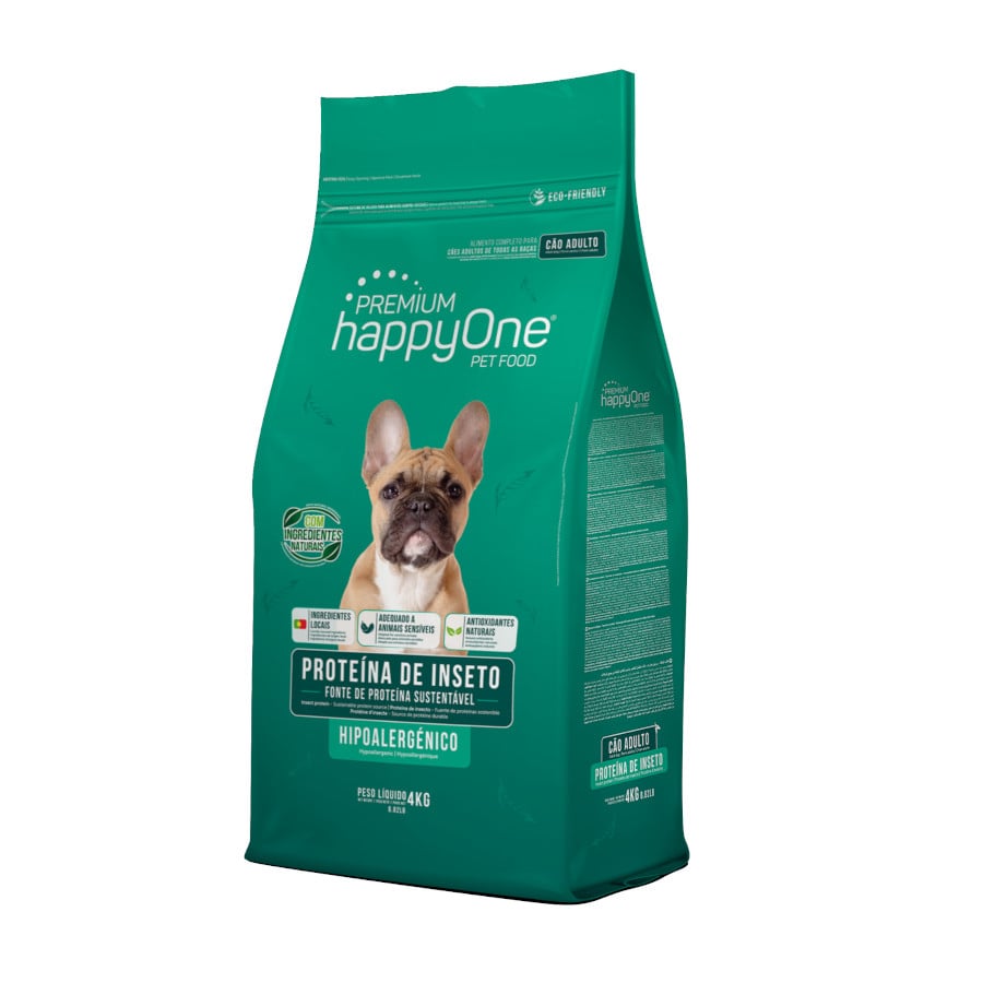 happyOne Premium ração com proteína de inseto para cães