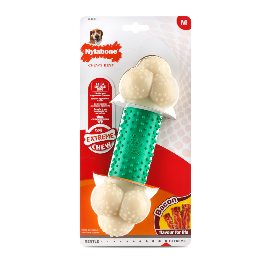 Nylabone Extreme Chew Bacon Double Action Mordedor para cães