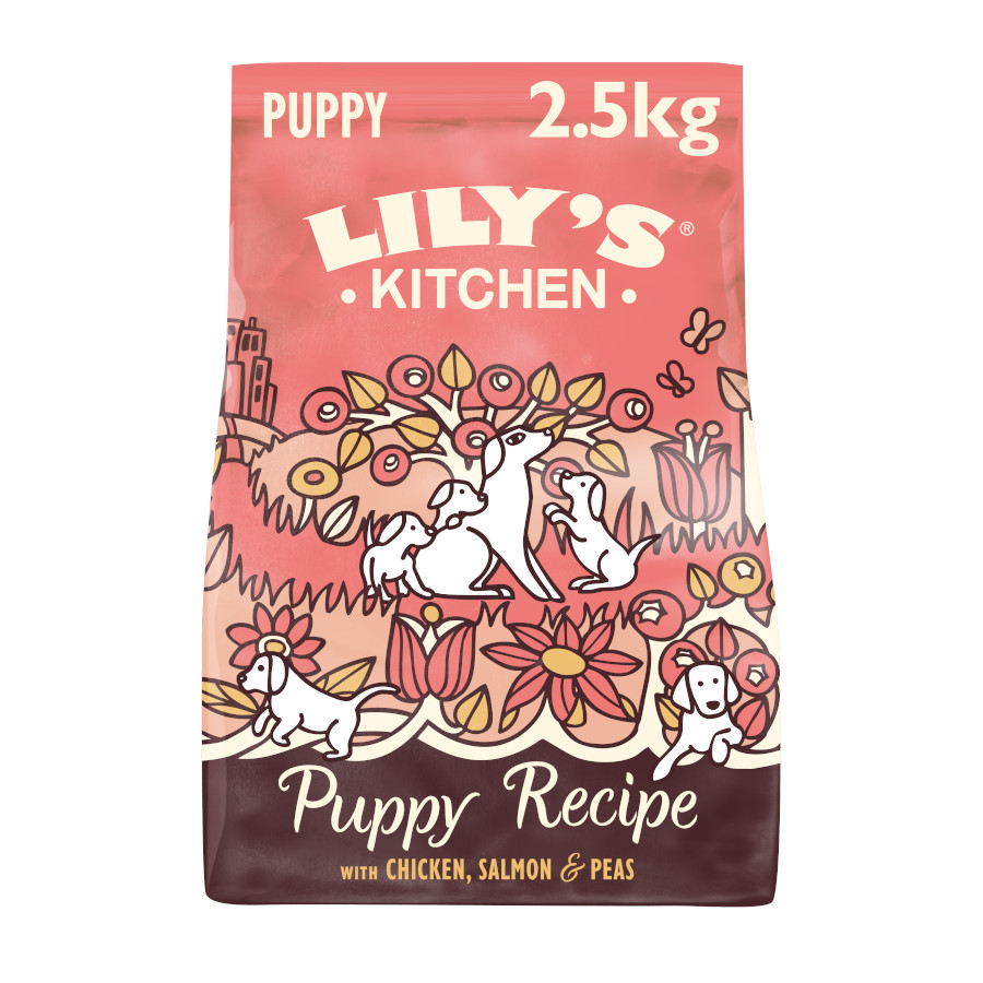 2.5 kg Lily's Kitchen Puppy Frango e Salmão ração para cães