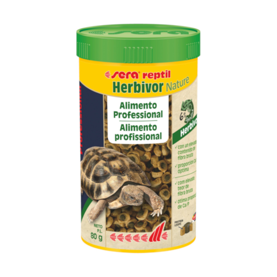 0.25 L Sera Reptil Professional Herbivor Nature alimento para répteis