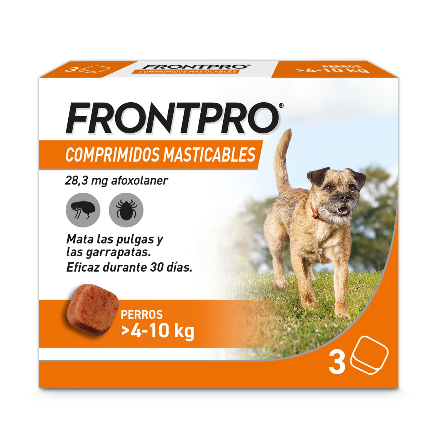 Frontpro Comprimidos Mastigáveis Antiparasitários para cães