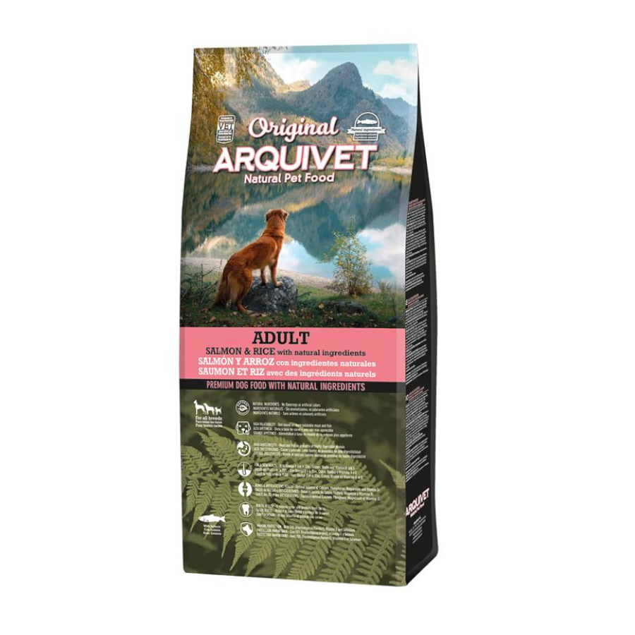 12 kg Arquivet Adult Original Salmão & Arroz ração para cães