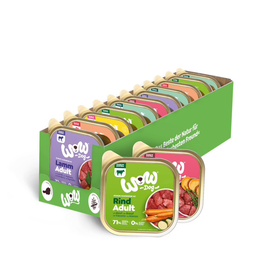 1.65 KG Wow Food Adulto terrina para cães- Multipack