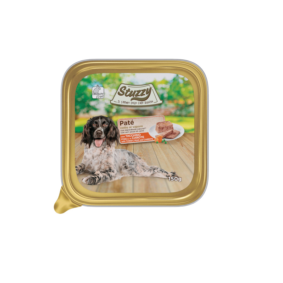 12 terrinas x 150 g Stuzzy peru com ervilhas e cenouras terrina para cães Pack poupança!