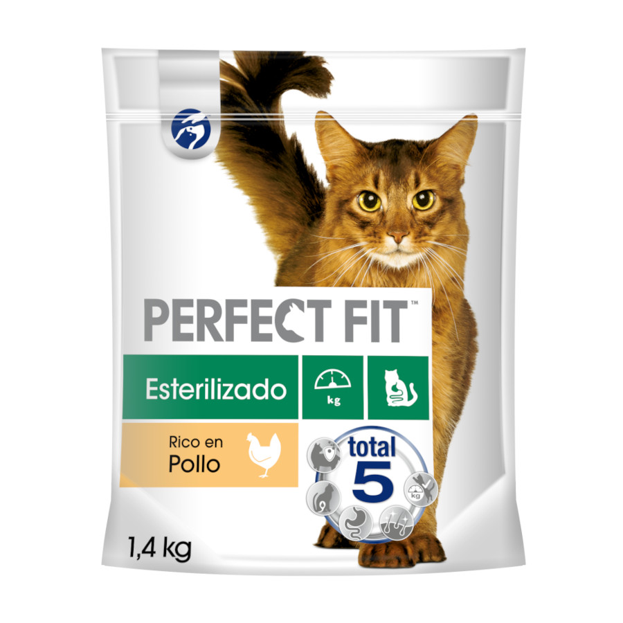 1.4 KG Perfect Fit Adult 1+ Ração de frango esterilizado para gatos