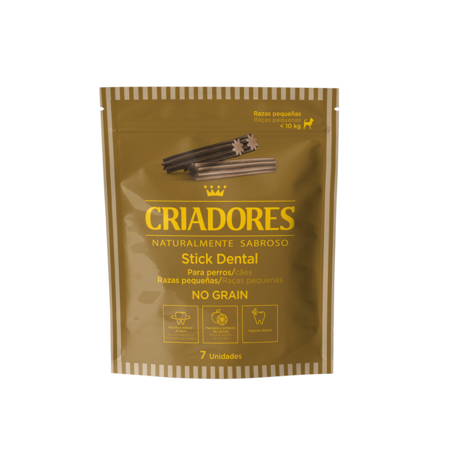 14 barritas Criadores Snacks Dentales Grain Free para perros de raza pequeña ¡Pack ahorro!