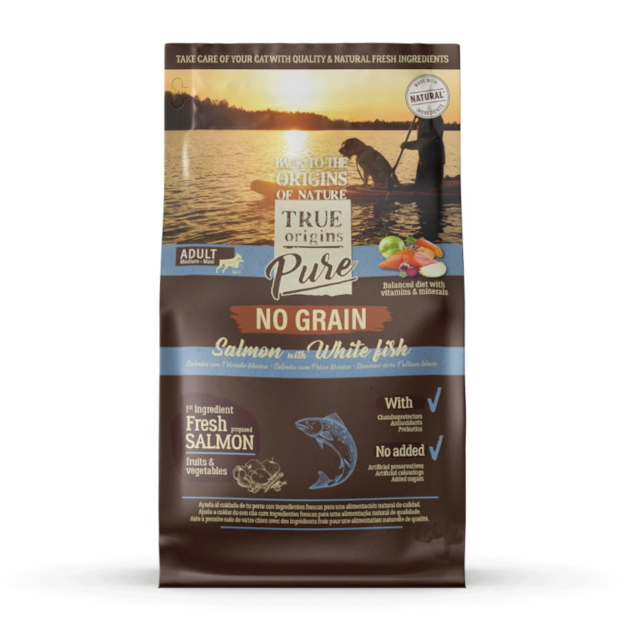 3 kg True Origins Pure Salmão ração para cães