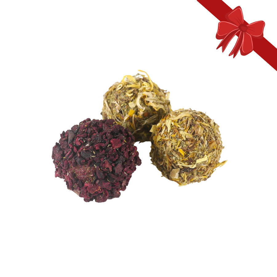 0.09 KG 0.09 KG 80 g Rosewood Snacks de Natal em forma de bolinhas para roedores